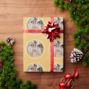 Papel De Presente Não Abra Até o Natal Dourado