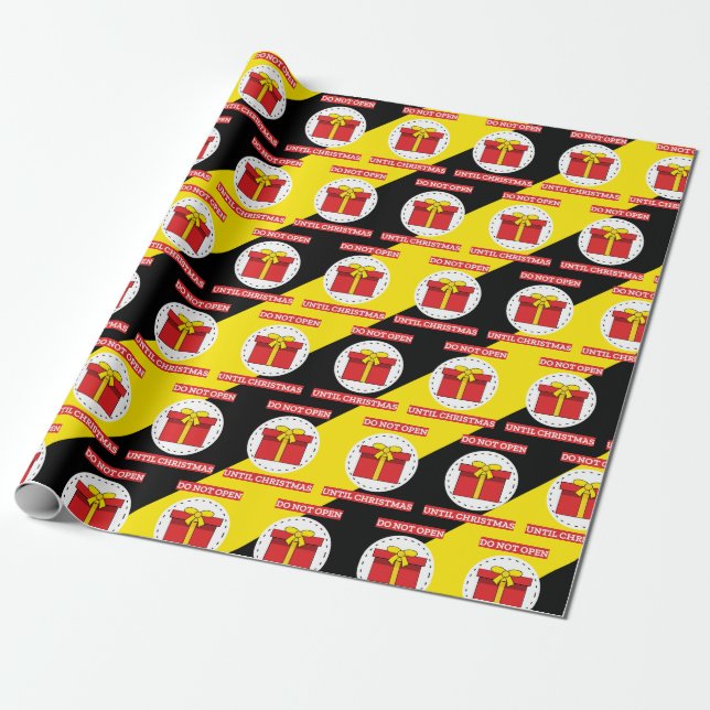 Papel De Presente Não Abrir Até O Natal (Desenrolado)