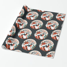 Papel De Presente Não há mais doces para você, Raposa de Natal