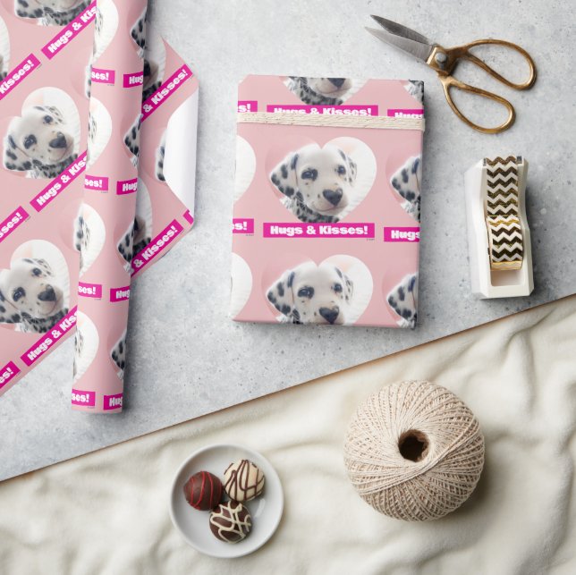 Papel De Presente Nariz de Coração Dalmata (Artesanato)