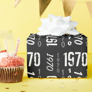 Papel De Presente Nascer no ano de aniversário de 1970