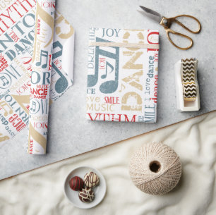 Papel De Presente Nascer to Dance Blue ID277