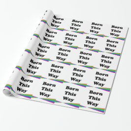 Papel De Presente Nascido desta forma