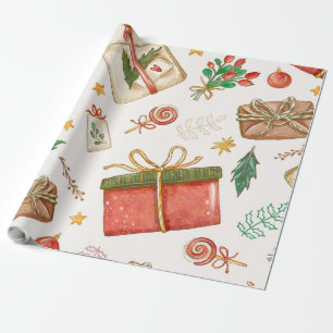 Papel De Presente "Natais vintages"