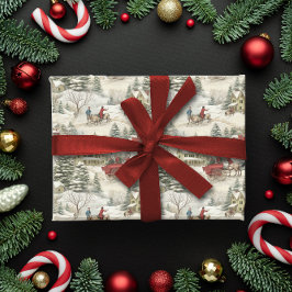 Papel De Presente Natais vintages