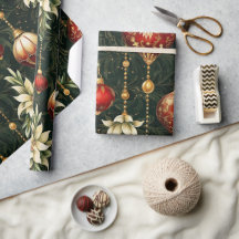 Natais vintages fantasia Padrão Floral