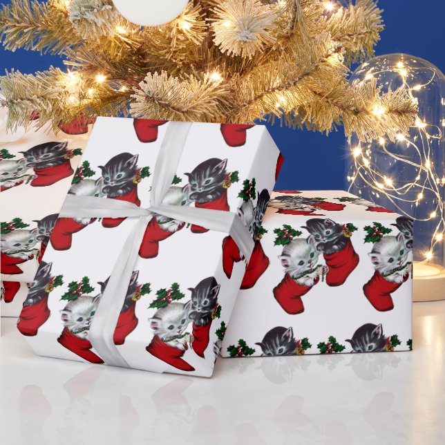 Papel De Presente natais vintages retro (Feriados)