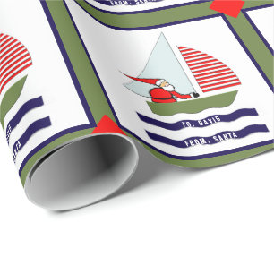 Papel De Presente Natal à Vela