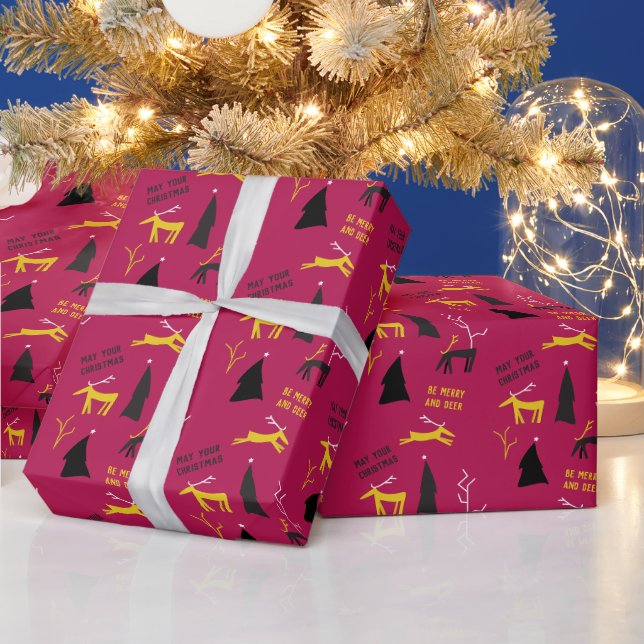 PAPEL DE PRESENTE NATAL ALEGRE E DOS CERVOS (Feriados)