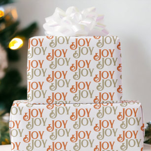 Papel De Presente Natal Alegria Moderna