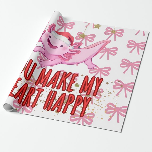 Papel De Presente Natal Axolotl (Criador carregado)