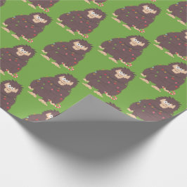 Papel De Presente Natal Bigfoot Sasquatch