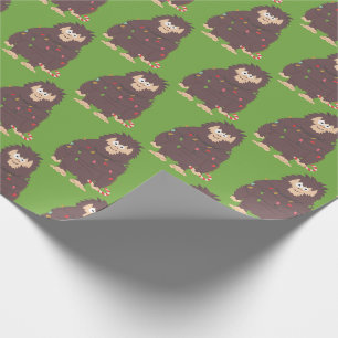 Papel De Presente Natal Bigfoot Sasquatch