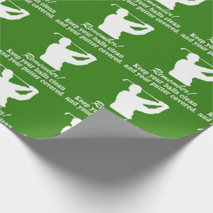 Papel De Presente Natal BOLSANDO CLEAN GOLFING humor