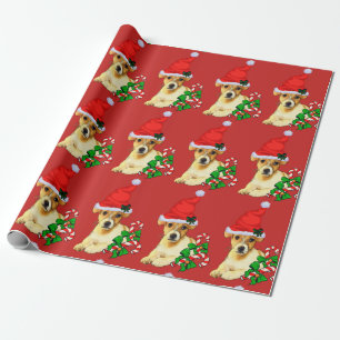 Papel De Presente Natal bonito de Jack Russell Terrier