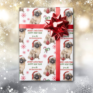 Papel De Presente Natal bonito de Pekingese