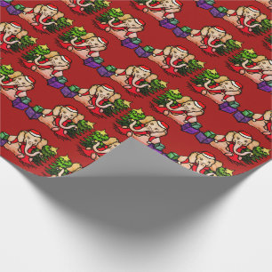 Papel De Presente Natal bonito dos elefantes dos desenhos animados