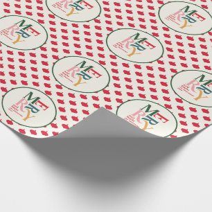 Papel De Presente Natal colorido festivo alegre e brilhante