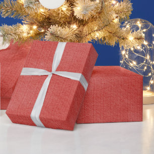 Papel De Presente Natal com Textura Vermelha