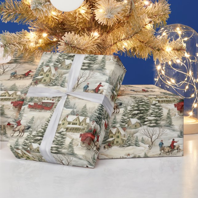 Papel De Presente Natal Country Vintage (Feriados)