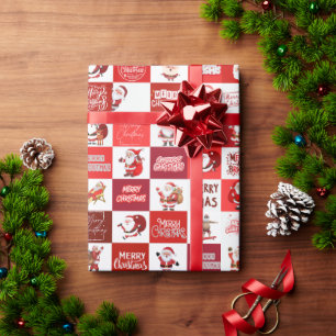 Papel De Presente Natal Cute Papai Noel