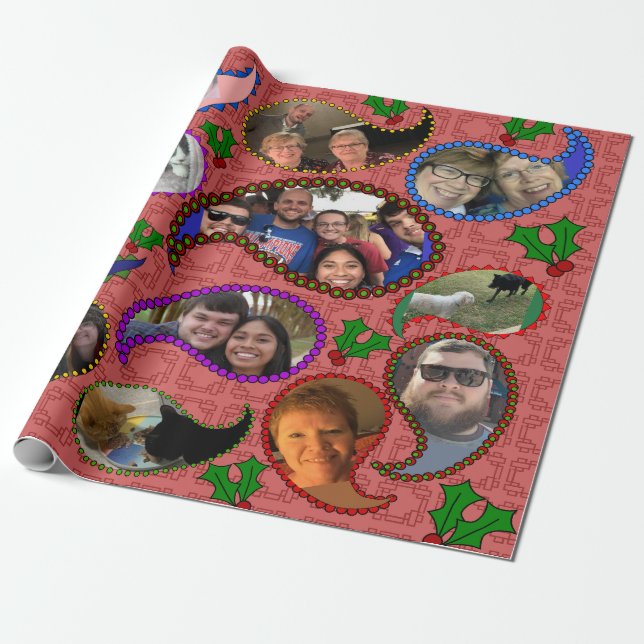 Papel De Presente Natal da família (Desenrolado)
