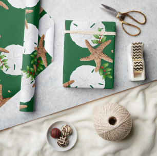 Papel De Presente Natal da Praia da Terra Grande