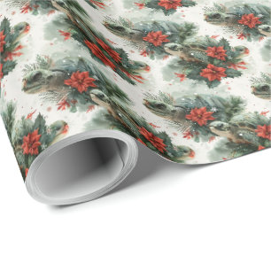Papel De Presente Natal da Tartaruga