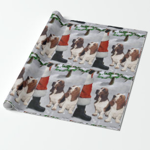 Papel De Presente Natal de Basset Hound