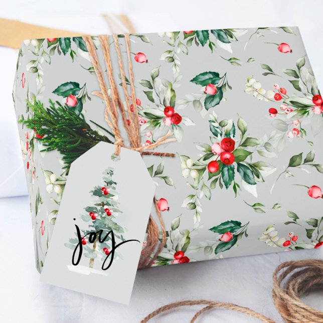 Papel De Presente Natal de Berry de Feriado Elegante (Criador carregado)
