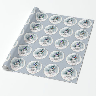 Papel De Presente Natal de Bichon Frise