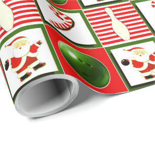 Papel De Presente Natal de Boliche