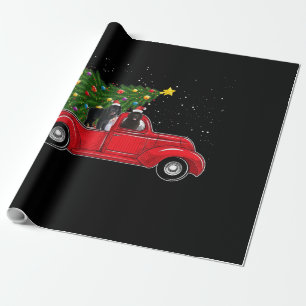 Papel De Presente Natal de cão na Terra Nova - presente de caminhã