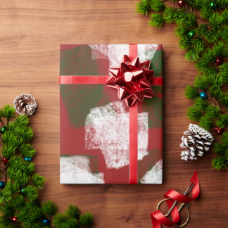 Papel De Presente Natal de folga digital de pintura de abstrato