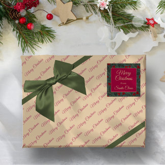 Papel De Presente Natal de Frutas de Azevinho
