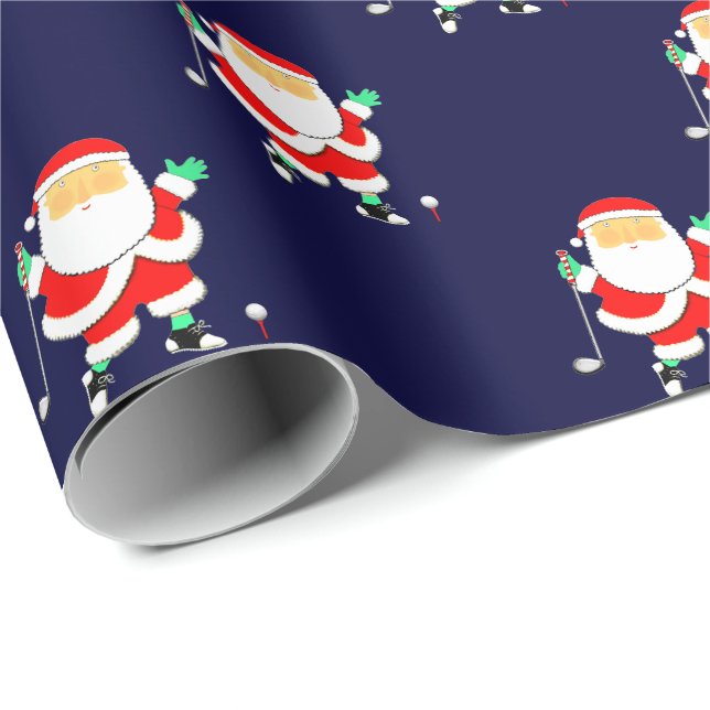 Papel De Presente Natal de Golfe (Ponta do rolo)