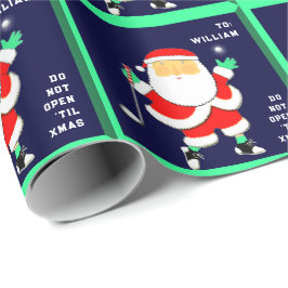 Papel De Presente Natal de Golfe