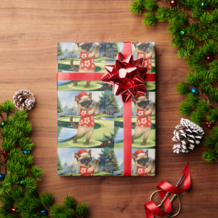 Papel De Presente Natal de Golfe em Julho para Amantes de Gatos Siam