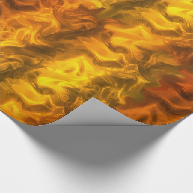 Papel De Presente Natal de Ouro Luxuoso (Ponta)