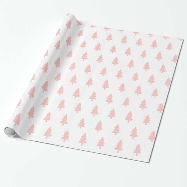 Papel De Presente NATAL DE PINOS MÍNIMOS DE PINOS Negra (Desenrolado)