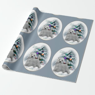 Papel De Presente Natal de Terrier branco de montanhas ocidentais