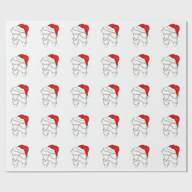 Papel De Presente Natal Dental Dunny Dentist Holiday (Aberto)