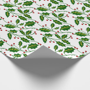 Papel De Presente Natal do azevinho