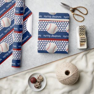 Papel De Presente Natal do Baseball