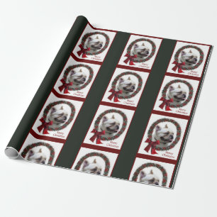 Papel De Presente Natal do buldogue francês