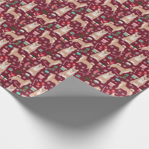 Papel De Presente Natal do Cão Shiba Inu