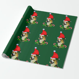 Papel De Presente Natal do Corgi de Galês do Pembroke