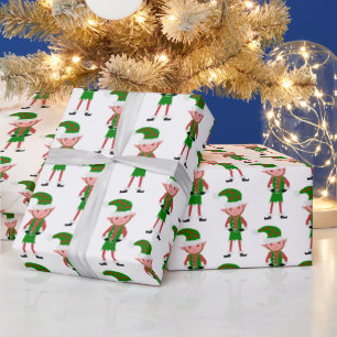 Papel De Presente Natal do design do duende