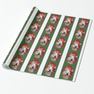 Papel De Presente Natal do Golden Retriever