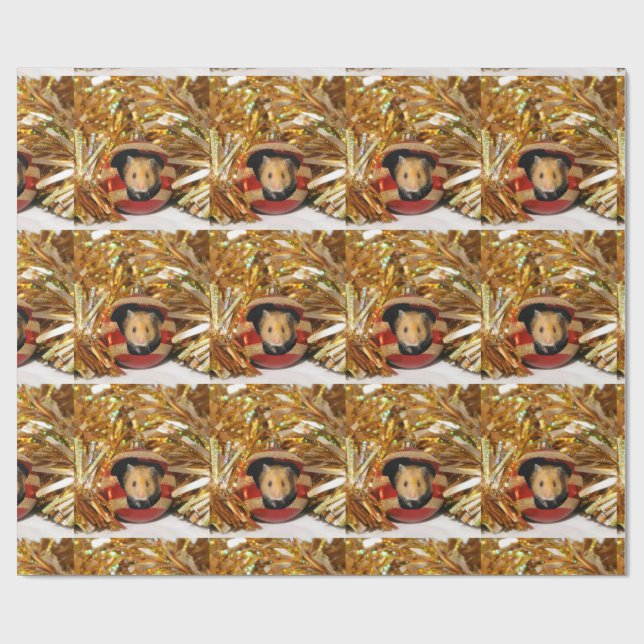 Papel De Presente Natal do hamster (Aberto)